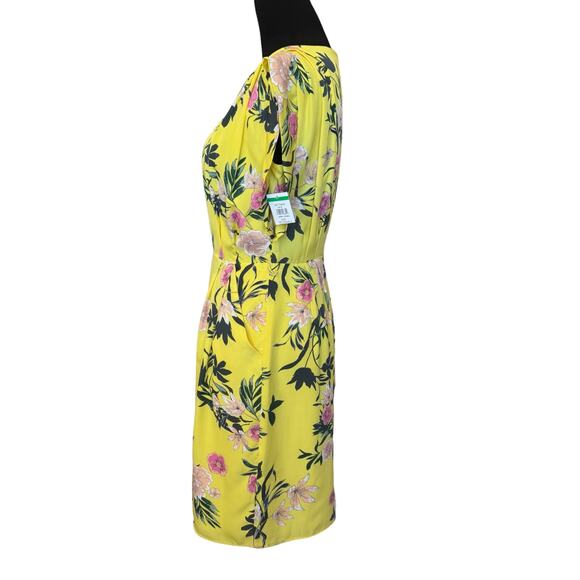 New ~ ELIZA J ~ Spring Floral Cap Sleeve A-Line Dress Size 4 - Picture 4 of 9